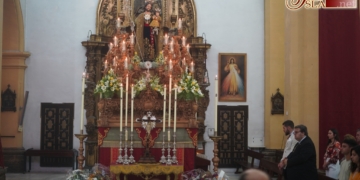 Los josefinos se prepararon para la procesión con una misa