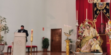 Jesús Rodríguez Quijano pregonó a la Pastora de Trille previo a su salida procesional