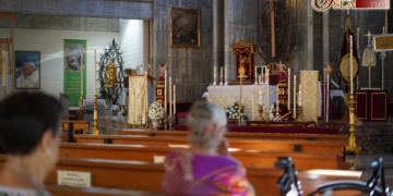 Triduo eucarístico en Afligidos previo al Corpus parroquial