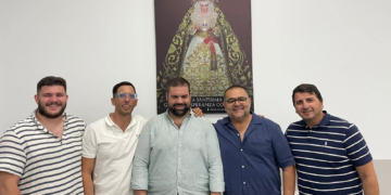 Huerto y Fernando Guerrero rubrican la presencia de la banda de Los Palacios en la Magna Mariana