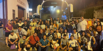 Los jóvenes cofrades isleños parten para participar en la JMJ de Lisboa