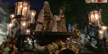 Santa Ana ‘La Abuela de Chiclana’ procesionó ayer con motivo de su festividad