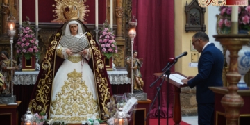 Función y felicitación para concluir los cultos a la Virgen de las Lágrimas