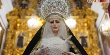 Mayor Dolor en Su Soledad en veneración con motivo de la festividad de los Dolores de la Virgen