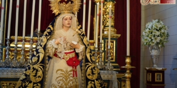La Virgen de la Piedad llevará en la Magna Mariana el manto bordado de la Amargura