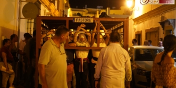 Los hermanos costaleros de la Pastora también se preparan para la Magna Mariana
