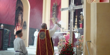 Los hermanos del Nazareno celebraron la Solemne Función a la Santa Cruz