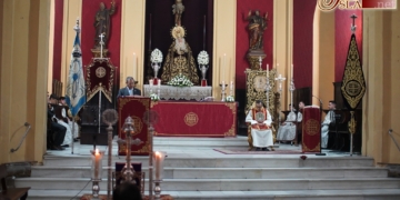 Los hermanos del Nazareno celebran desde ayer el Triduo adelantado a la Virgen de los Dolores