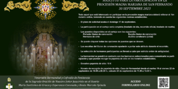 Hasta el 17 de septiembre para solicitar acompañar a Gracia y Esperanza Coronada en la Magna Mariana