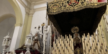 Esperanza y Caridad ya en sus pasos en San Francisco para la Magna Mariana