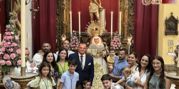 La bendición e imposición de veneras a los nuevos hermanos marca el segundo día del Triduo a la Virgen de las Lágrimas