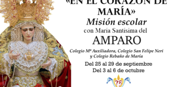 La Virgen del Amparo de Cádiz visitará los centros educativos de su feligresía