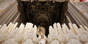 La Virgen de las Angustias saldrá hoy para presidir en la Catedral de Sevilla la apertura del I Congreso Nacional de Hermandades de Los Gitanos