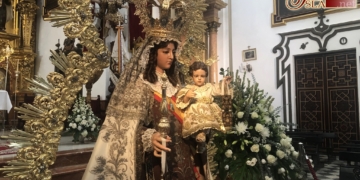 La Patrona a la altura de su pueblo para celebrar el LXXII aniversario de su Coronación