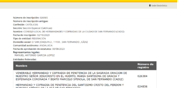 El Consejo de hermandades ya aparece en el RER como federación compuesto por todas las hermandades a excepción del Carmen