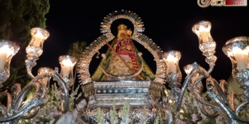La ‘Morenita’ volvió a procesionar por Picadueñas
