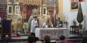 Los hermanos de la Misericordia celebran el Triduo a la Virgen de la Piedad previo a la festividad de la Inmaculada Concepción