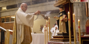 Los hermanos de Afligidos celebraron una Solemne Función en honor de Santo Tomás de Aquino