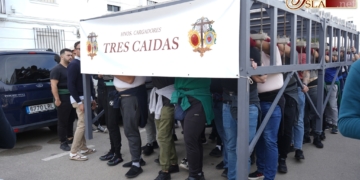 Los hermanos cargadores de Tres Caídas comenzaron su preparación para un Jueves Santo de banda y agrupación