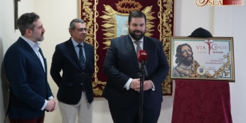 El Señor del Huerto subirá Ancha en su traslado para el Vía-Crucis de las hermandades: Presentado cartel, itinerario, horarios y novedades