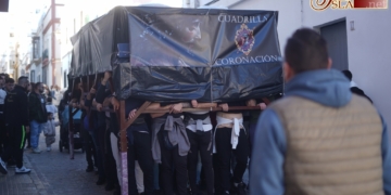 La cuadrilla de Coronación de Espinas pone rumbo al Sábado de Pasión