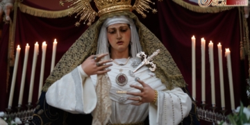 Los hermanos de Columna celebran el Triduo con motivo del 125 aniversario de la Virgen de las Lágrimas