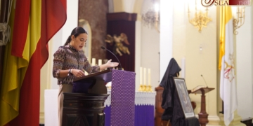 Violeta Gálvez inició la cuenta atrás hacia un nuevo Martes Santo en la Caridad