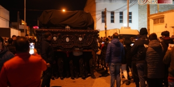 A los sones de Lágrimas de Dolores se prepara una nueva madrugada junto a Jesús Nazareno