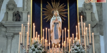 Los puertorrealeños celebran la Novena a la Virgen de Lourdes