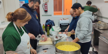 Con el inicio de febrero regresó la cocina solidaria del Huerto para los más desfavorecidos
