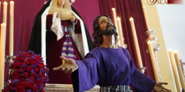 El Señor del Huerto en Besapié con motivo del segundo día del Triduo