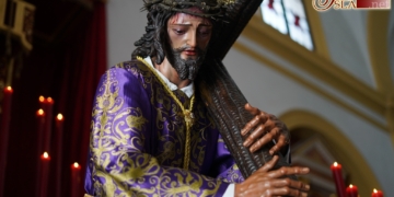 Jesús de la Misericordia en Besapié todo la jornada en la Iglesia de la Pastora