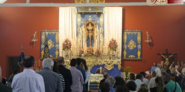 Los rocieros de La Isla han dado comienzo al Triduo en honor a la Santísima Virgen