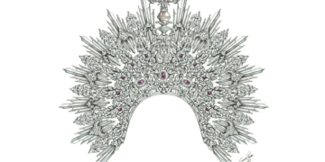 Así será la nueva diadema de plata con marfiles y amatistas para la Virgen de la Trinidad