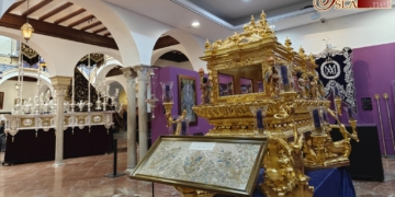 Una interesante exposición muestra buena parte del patrimonio de la Soledad de Gerena en el Circulo Mercantil sevillano