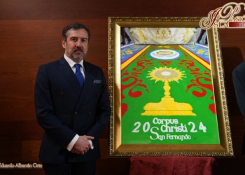 Una obra de José María García Gallardo anuncia la Solemnidad del Corpus Christi en San Fernando