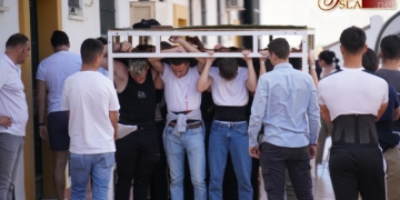 Los jóvenes de la Cruz de Mayo del Perdón comenzaron a ensayar de cara a una nueva salida