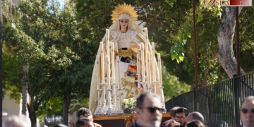 La Virgen de las Penas regresó a su templo tras más de una semana en UPACE