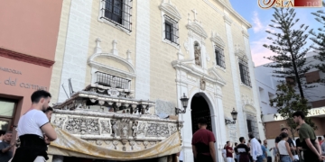 Con la llegada del paso de la Patrona al Carmen se anuncia su participación en el Corpus