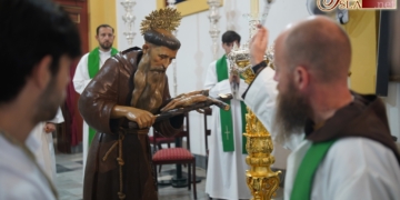 Bendecida la nueva imagen del Beato Fray Diego José de Cádiz para la Hermandad de la Pastora