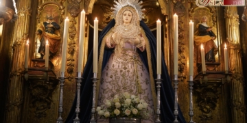 La Hermandad de la Soledad celebró la festividad de San Joaquín y Santa Ana con una eucaristía