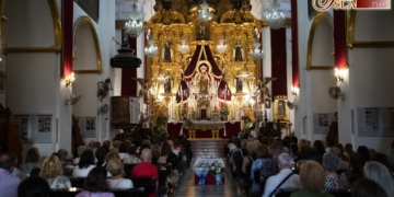 La Iglesia del Carmen se llena para el inicio de la Novena a la Patrona