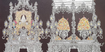 La Hermandad del Rocío de Cádiz y Orfebrería Oñate trabajarán para llevar a cabo la consecución del proyecto de la Carreta del Simpecado