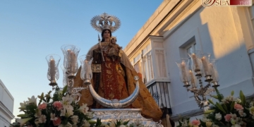 La Virgen del Carmen procesionó en Medina en el sábado previo a su festividad