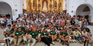 Los jóvenes rocieros participaron del 34 encuentro junto a la Santísima Virgen