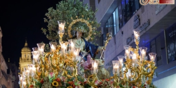 La Divina Pastora procesionó el sábado por las calles de Jaén