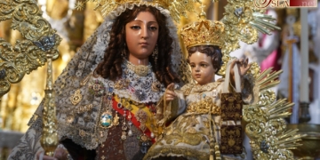 Pedro Manzano intervendrá a la Virgen del Carmen para tareas de limpieza y conservación durante dos semanas