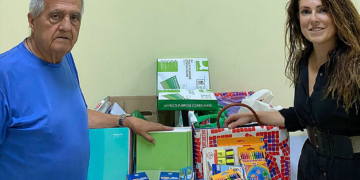 Desamparados entregó a Cáritas el material escolar recaudado de los ensayos solidarios