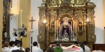 Los hermanos de la Soledad celebraron la festividad de la Nativiadad de la Virgen con una eucaristía