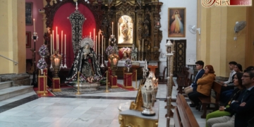 Los hermanos de la Soledad iniciaron esta tarde el Triduo a su Titular mariana